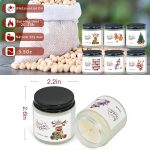 Christmas Candles Scented Candles for Home, 6 Pack Soy Candles Set, 21 oz Jar Candles, Perfect Christmas Gifts for Women/Coworker/Girlfriend/Friends